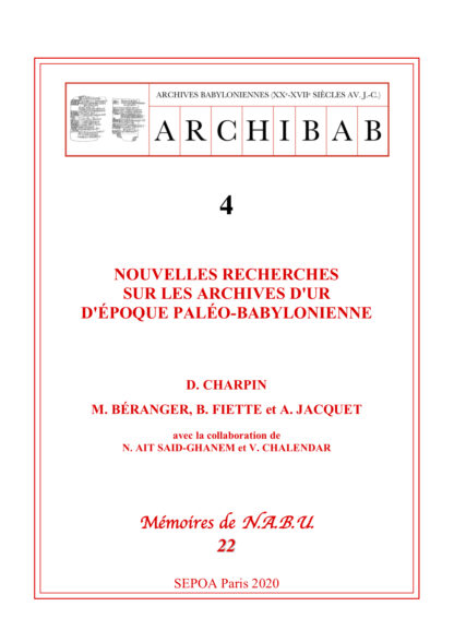 2020. Mémoires de NABU 22 (PDF)